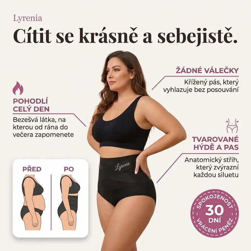 Tvarovací kalhotky s vysokým pasem — bezešvá kontrola břicha