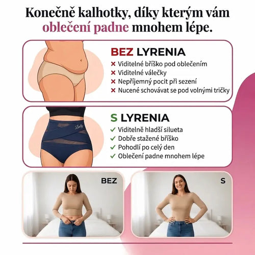 Tvarovací kalhotky s vysokým pasem — bezešvá kontrola břicha