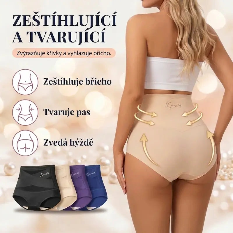 Tvarovací kalhotky s vysokým pasem — bezešvá kontrola břicha
