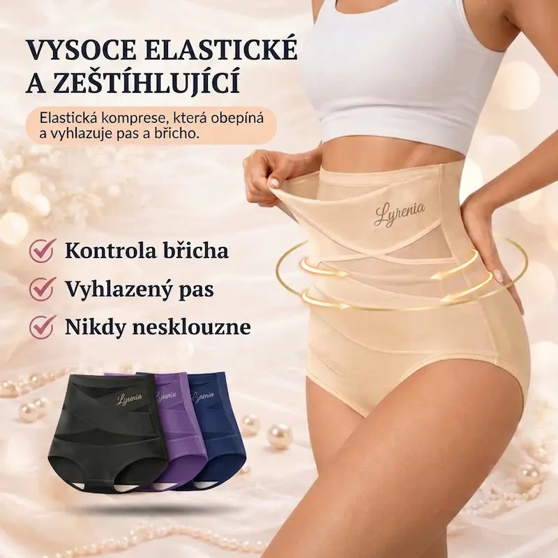 Tvarovací kalhotky s vysokým pasem — bezešvá kontrola břicha