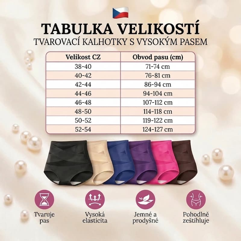 Tvarovací kalhotky s vysokým pasem — bezešvá kontrola břicha